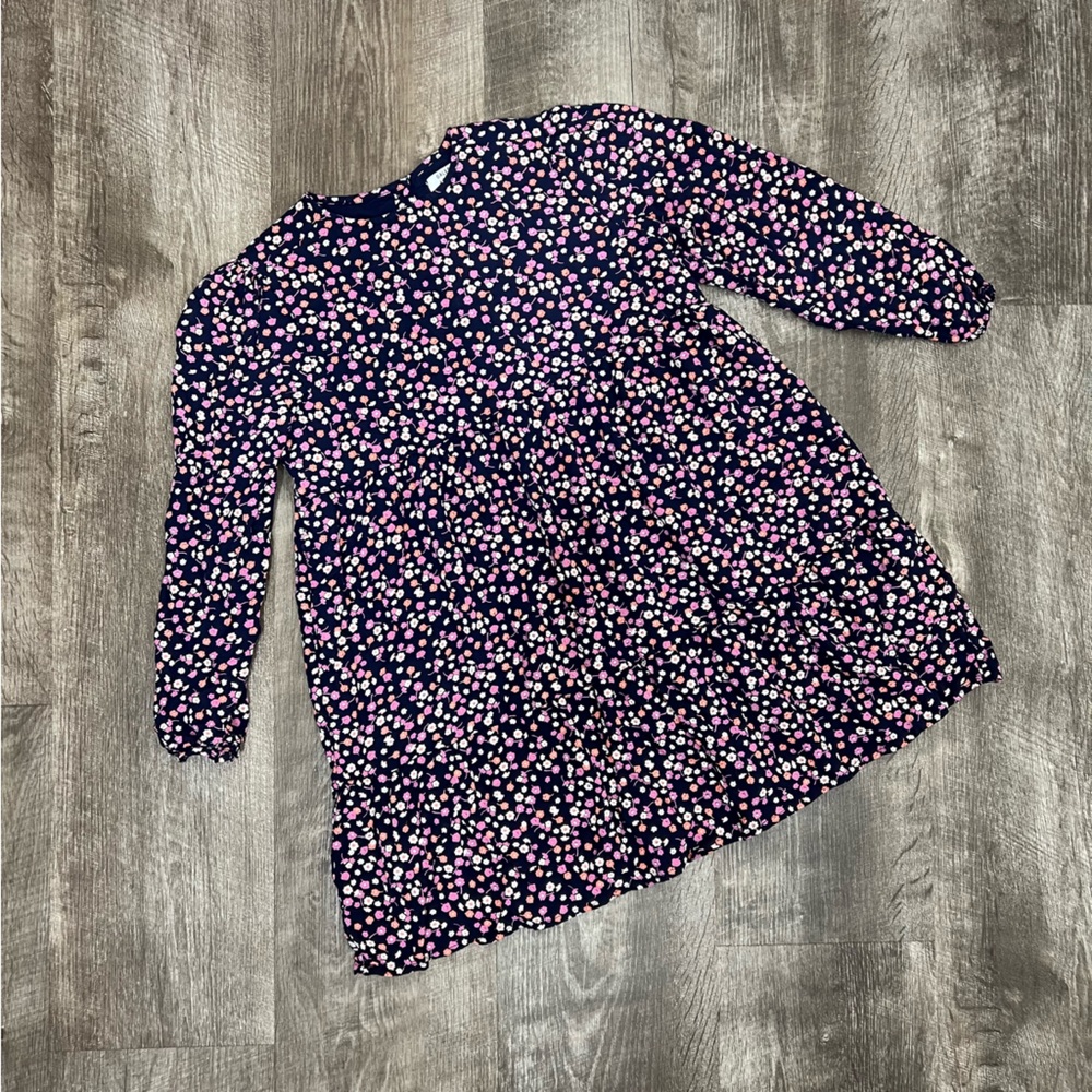 Galeries Lafayette Pink Navy Floral Dress